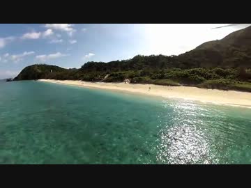 【空撮】DJI_PHANTOM阿嘉島ニシ浜ビーチ