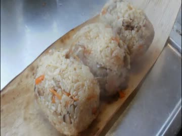 【艦これめし】　牛肉五目めしにぎり　【霧島編】　