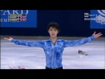 【イタリア版日本語訳】羽生結弦 2013エリック・ボンバール杯 SP 　