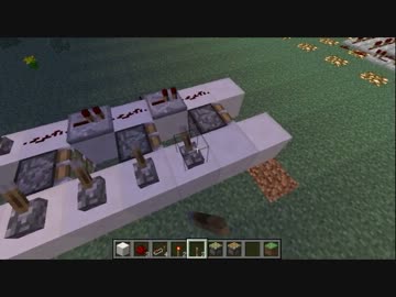 Minecraft 一分くらいで簡単に作れる３連ピストン圧縮 1 7 2 ニコニコ動画