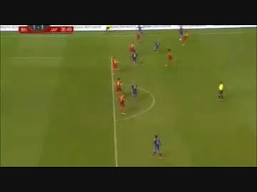 速報【日本 vs ベルギー】 柿谷のヘッド!!!　前半ゴールシーン