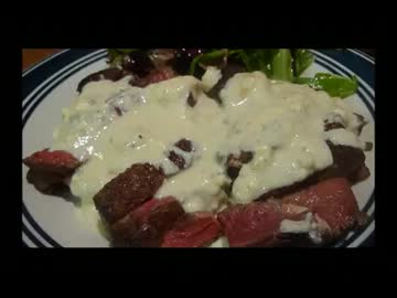 アメリカの食卓202 肩ロースステーキをブルーチーズソースで食す！