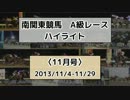 南関東競馬A級レースハイライト【2013年11月号】