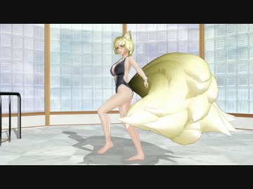 【東方MMD】 Girlsで藍様の尻尾mfmfテスト