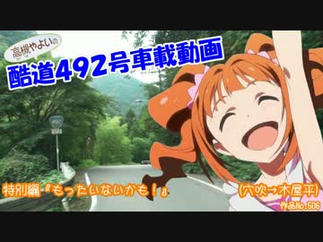 ξ*'ヮ')ζ 酷道４９２号車載動画　特別編 『もったいないかも！』
