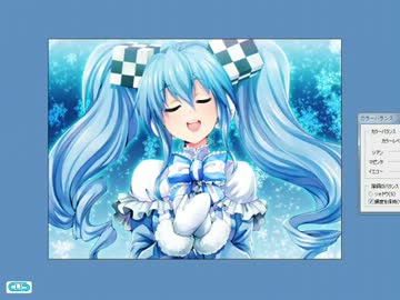 【描いてみた】雪ミク