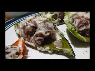 アメリカの食卓 215 スタッフドペッパー(肉詰め)を食す！