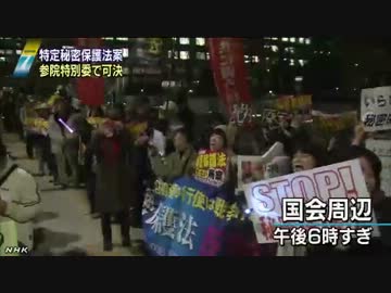 国会周辺　市民団体などが抗議活動