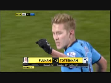 フラムVSトッテナム　13-14プレミアリーグ第14節