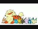 ブイズとニンフィアモドキのドキドキ対戦4【ポケモンXY】