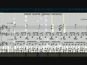 【IIDX】snow storm ピアノバージョン楽譜