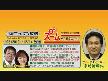【辛坊治郎】ズーム そこまで言うか！ H25/12/14【安倍政権の通信簿】