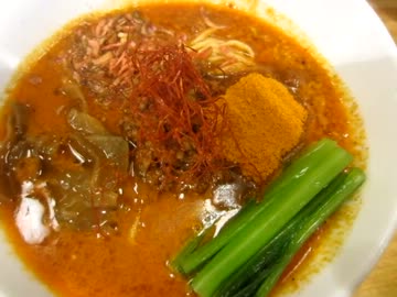 【激辛】『坦々麺  ほおずき』の坦々麺激辛(特辛×３倍) ＠中野