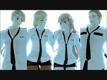 【APヘタリアMMD】ポリス芋4人でGLIDE