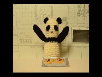【コマ撮り】パンダの不思議なクッキー【第1週】