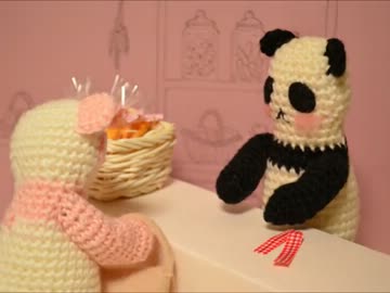 【コマ撮り】パンダの不思議なクッキー屋さん【2週目】