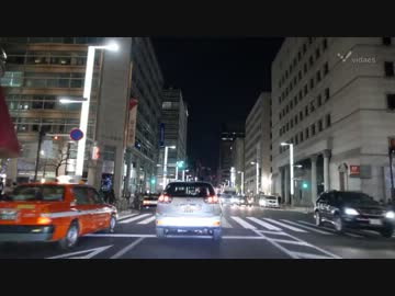 【HD】Panasonic DMC-GH3による夜の車載動画撮影テスト