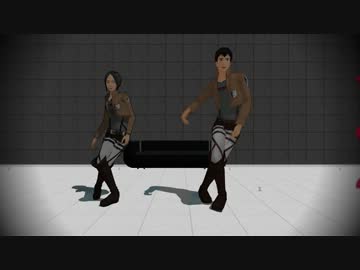 【MMD】ベルトルさんとユミルでGLIDE【進撃】