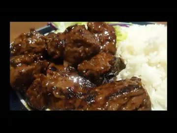 アメリカの食卓 228 バーボンブラウンシュガーステーキを食す！