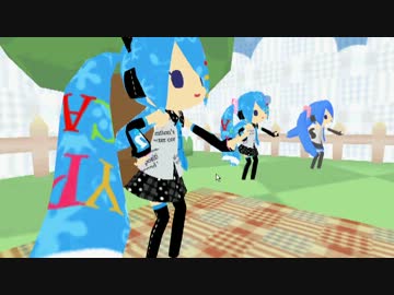 シュレディンガイガーを踊るミロミクさんのまわりをグルグルまわる。