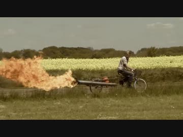 自転車にジェットエンジン積んでみた