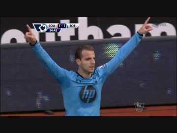 【得点シーン】13-14PL 第17節 サウザンプトン 対 トッテナム・ホットスパー