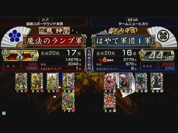戦国大戦　頂上対決　2013/12/24　魔法のランプ軍　ＶＳ　はやて軍団1軍