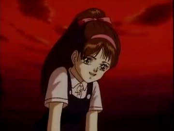 鉄棒に絡みつく髪.hage