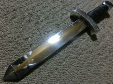 錫合金の短剣　　作ってみた