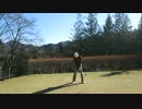 ゴルフ　６番アイアンのドローボールのスイング2013.12.29