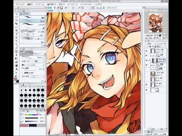 【年賀絵】鏡音描いてみた