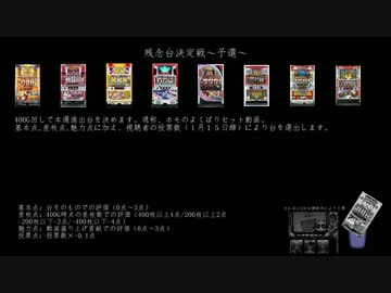 【パチスロ】残念台決定戦！第二回　予選会