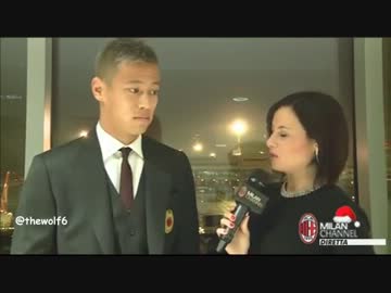 【本田圭佑】ミラノ入り直後のインタヴュー映像　2014-01-04　