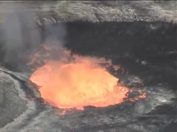 活火山にゴミを落としたらこうなった