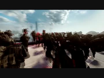 【BF4】64人で一斉にパラシュート降下したらこうなる