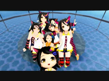 【MMD-PVF1】北乃カムイ達に｢ハッピートラップ｣を踊ってもらいました