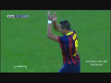 【La Liga 13/14 第18節】バルセロナvsエルチェ【ハイライト】