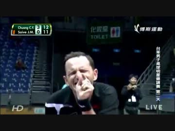 【卓球】　荘智淵 VS セイブ　カットシーン集　