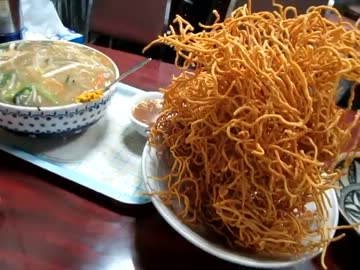 【大盛り】『天壇』のカタヤキソバ大盛りはもうアフロ!!　＠新宿三丁目