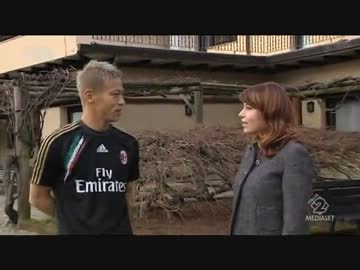 本田とバルバラ女史（ACミランCEO）の散歩動画