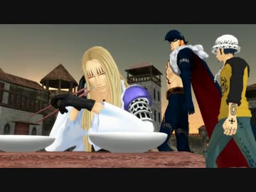 【MMDワンピ】魔術師が箸で豆をつまんでるだけ