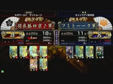 戦国大戦　頂上対決　2014/1/18　羽衣狐＠京♪軍　ＶＳ　フミトーーク軍