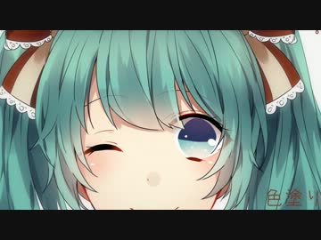 初音ミク描いてみた 【SAI】
