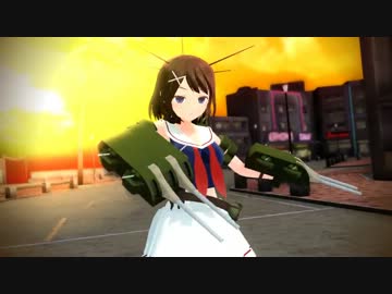 【MMD艦これ】摩耶様にイージーデンス踊ってもらいました【モデル配布】