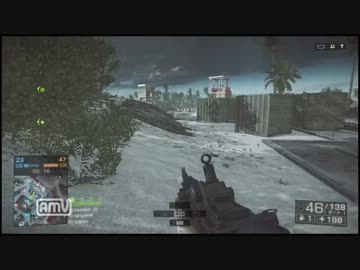 PS3 BF4　枯れた声で実況プレイ〜ウ100軽機関銃〜