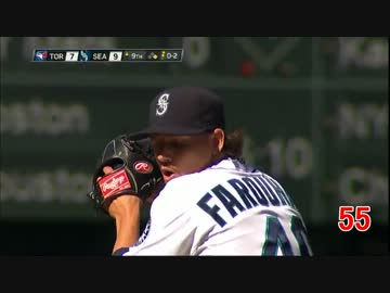【マリナーズの新クローザー】ダニー・ファーカー奪三振集 2013