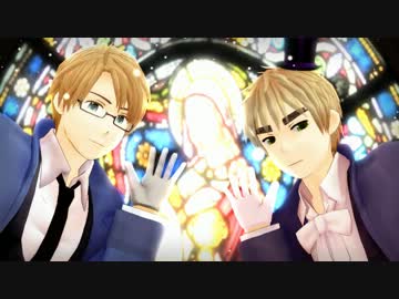 【APヘタリアMMD】トランプ衣装 ♠ 英と米で「Lamb.」