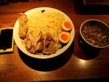 【大盛り】『麺屋武蔵 二天』濃厚二天つけ麺特盛１ｋｇ ＠池袋