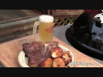 ポテトのビール蒸しとステーキのレシピ