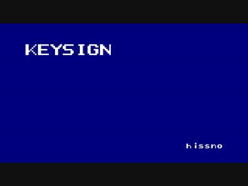 【chiptune】KEYSIGN【オリジナル】